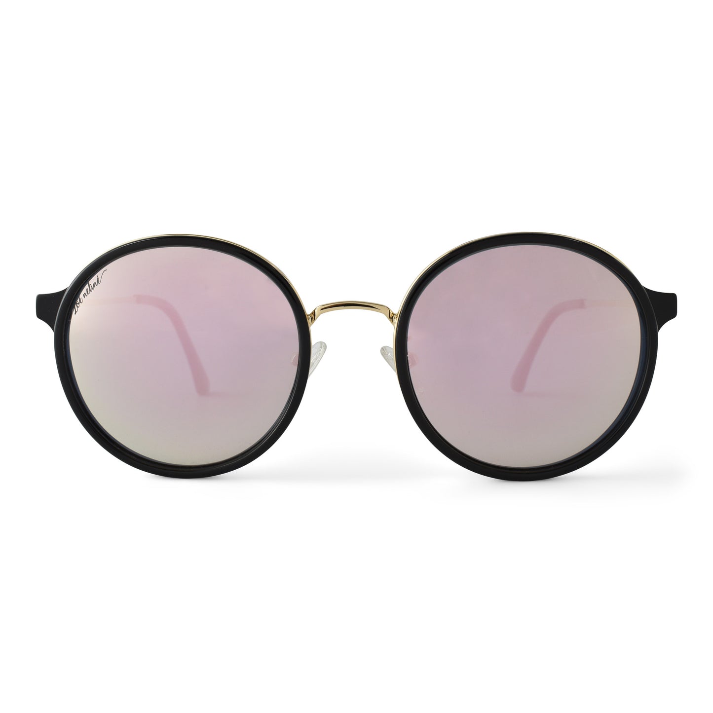 Luxury Black and Lavender Polarized Sunglasses - Stylish Eye Protection for Your Adventures.