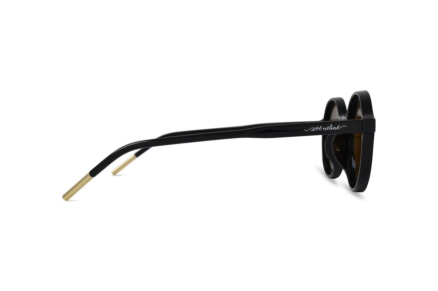 Boho Round - Blue Lense- Black Frame